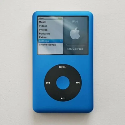 NEW Apple iPod classic 7th Generation Blue & Black (256GB) MP3 - With New Box - Image 1 of 4