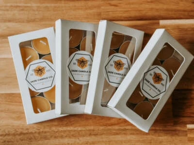 Paquete de 24 | Luces de té velas de cera de abejas Foto 1 de 4