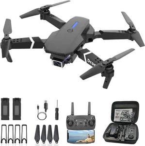 Drone with 1080P Camera for Adults Beginners Kids, Foldable RC Quadcopter, Toys - Picture 1 of 12