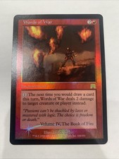 Words Of War MTG FOIL! Onslaught English Never Played NM/M