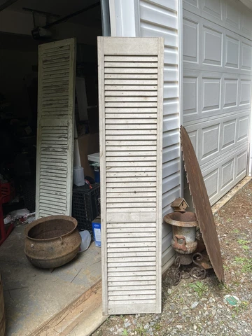 Vintage Wood Shutter Cover