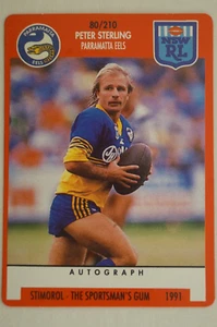 Parramatta Eels Vintage NRL Rugby League Scanlens Stimorol Card Peter Sterling - Picture 1 of 6