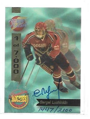 1995 Signature Rookies Future Flash Signatures #FF8 Sergei Luchinkin RC Auto  - Image 1 of 2
