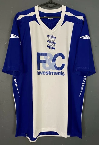 MENS UMBRO FC BIRMINGHAM CITY 2007/2008 HOME SOCCER FOOTBALL SHIRT JERSEY SIZE L Cover