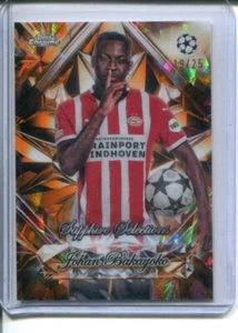 2025 Topps Chrome UEFA Soccer Johan Bakayoko Sapphire Selection Orange /25 - Bild 1 von 2