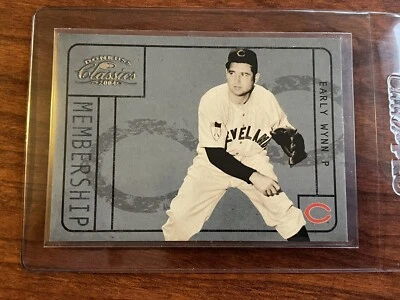 EARLY WYNN #’d /2499 - 2004 Donruss Classics Membership Insert SP #M-3 HOF - Image 1 of 2