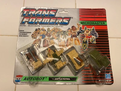 Transformers MicroMaster Battle Patrol Autobots 1988 Hasbro G1 Sealed! - Image 1 of 4