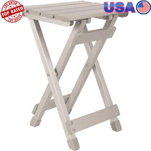 Folding Aluminum Side Table Compact Storage Multi-Use RVs Picnics Camping Silver - Picture 1 of 5