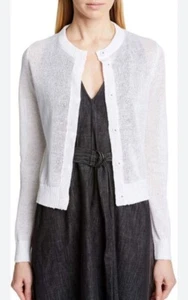 $1650 Brunello Cucinelli Small Beige Linen Sequin Cardigan Sweater Knit Monili - Picture 1 of 9