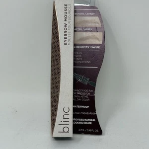 Blinc Mousse Sopracciglia Media Bionda Impermeabile Vegan Cruelty Senza Parabeni Nuova $24 - Foto 1 di 6