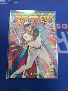 Dylan Crews 2025 Topps Chrome RC Power Players #PP-20 Nationals SPEDIZIONE GRATUITA! - Foto 1 di 2