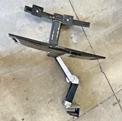 Ergotron 24-312-026 WorkFit-A Dual Standing Desk Workstation Sit-Stand Desk Arm - Image 1 of 4