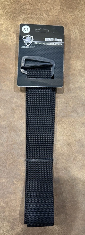 Nuevo Cinturón 5ive Star Gear BDU Negro Grande - Juego de 2 Foto 1 de 2