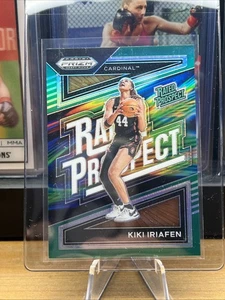 2024 Panini Prizm Draft Picks - Rated Prospect Kiki Iriafen #10 Green Prizm (RC) - Bild 1 von 3
