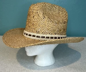 Bailey U-Rollit Western Cowboy Hat Size Large Made USA VINTAGE Straw - Bild 1 von 8