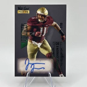 Wild Card 2022 mate Jermaine Johnson II ¡Lámina verde premium automático #'d/99! - Imagen 1 de 5