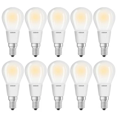 10 x Osram LED Filament Parathom Tropfen 6W =60W E14 matt 806lm warmweiß UVP 69€ - Bild 1 von 3