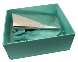 Vintage Silber TIFFANY & CO. COMPANY VISITENKARTENETUI BEHÄLTER mit BOX - Bild 1 von 13