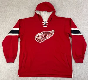 Detroit Red Wings Hockey Hoodie Sweatshirt NHL Youth XL 18-20 Lace Up Pullover - Picture 1 of 8