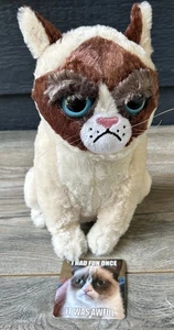 Ripple Junction Grumpy Cat Plush Egyptian Siamese Blue Eye Brown Tan Mad 2013 - Picture 1 of 10