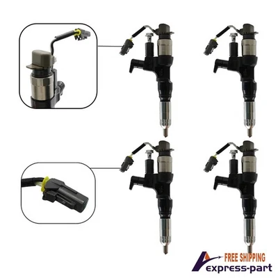 4x High-Quality Diesel Injector Fits Hino 145 155 165 185 195 300 500 L4 DIESEL Foto 1 de 4