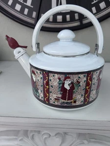 Teekanne Weihnachtsmann und Kardinal - Bild 1 von 2