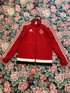 Adidas FC Jacket Mens Medium Nylon Football Sports Distressed Zip Up 90s Y2K S - Picture 1 of 18