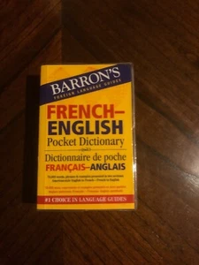French-English Pocket Dictionary: Dictionnaire de Poche Francais-Anglais NEW - Foto 1 di 5