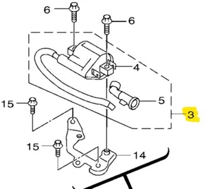 Genuine Ignition Coil Assy for Yamaha Zuma 125 2022-2025 / Cygnus Gryphus - Picture 1 of 1