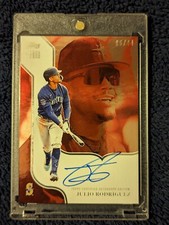 Topps x J-Rod The Show Out Collection Julio Rodriguez Foil Auto /44 JRB-A SSP