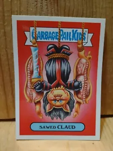 Garbage Pail Kids 2018: Claud Modern Horror aserrado. #7b de 15 GPK18 - Imagen 1 de 2