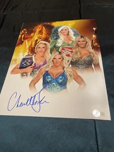 WWE DIVAS CHARLOTTE FLAIR SIGNED AUTOGRAPHED 11X14 PHOTO Collage Pose Beckett - Picture 1 of 1