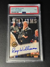 ROY WILLIAMS PSA 7 2002 PRESS PASS COACH ON CARD AUTOGRAPH PACK ISSUED AUTO