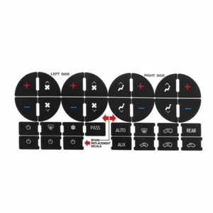 PVC Car Buttons Stickers Repair AC Dash Button For GM Tahoe Suburban Avalanche - Picture 1 of 6