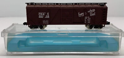 Atlas No.2367 Box Car Railroad Train CB & Q 28008 N Scale - Image 1 of 4