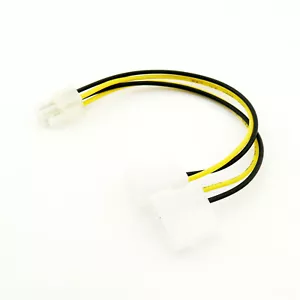 Dual 4 Pin Molex IDE Male to ATX P4 12V CPU PSU Power Supply Adapter Cable Cord - Picture 1 of 5