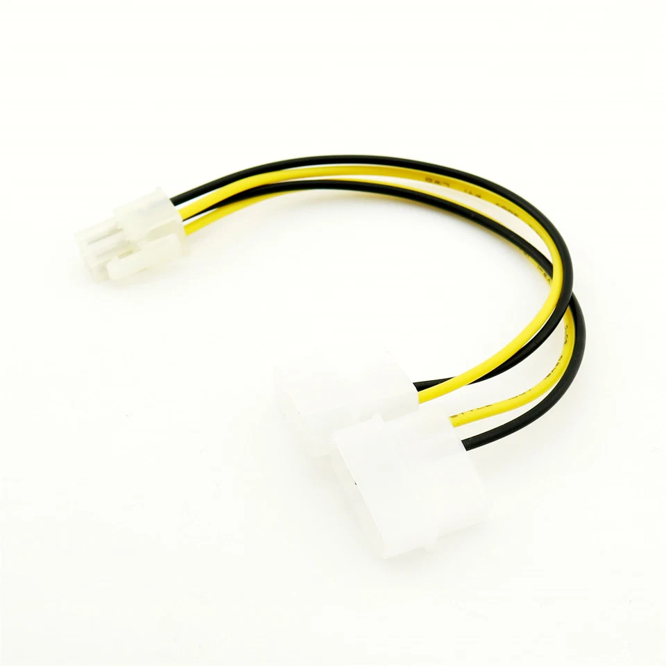 100x ATX 4 Pin EPS to 2 x 4Pin Molex Male Motherboard Power Supply Adapter Cable - Image 1 of 4