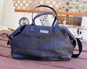 John Varvatos Top Handle Duffle Bag Grey/Black - Picture 1 of 3