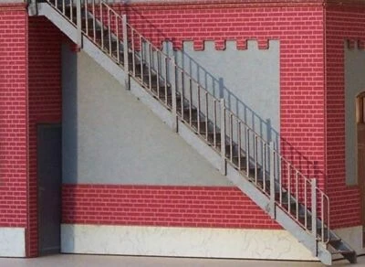 Treppenaufstieg Aussentreppe, LaserCut-Bausatz für Spur H0, 1:87 - Bild 1 von 4