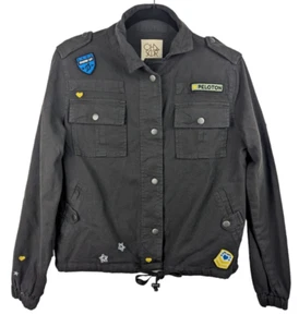 CHASER X PELOTON Womens Military Jacket Patches Embroidered Size Small NWT - Picture 1 of 12