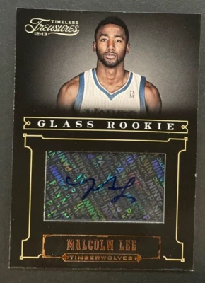 2012-13 Panini Timeless Treasures - Malcolm Lee #215 Glass ROOKIE AUTO /499 - Image 1 of 2