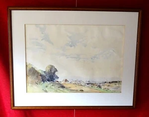 Jack Merriott Croydon Croham Hurst 1940s watercolour painting framed Advertiser - Picture 1 of 9