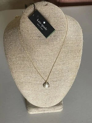 KATE SPADE NEW YORK SATURDAY MULTI COLOR PAVE HALO PENDANT NECKLACE GOLD TONE  - Image 1 of 4