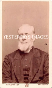 Cdv Card Man Large White/Grey Beard Appleton & Co Bradford Studio Photograph 176 - Picture 1 of 3