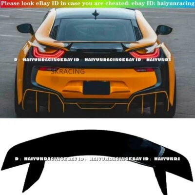 Glossy Black Rear Trunk Spoiler Wing GT Style Rear Lid Fits For BMW i8 2014-2018 - Image 1 of 4