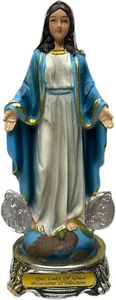 Estatua religiosa Virgen La Milagrosa decoración del hogar 8" pulgadas Nuestra Señora Gracia - Imagen 1 de 3