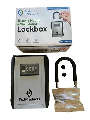 XL Lockbox Wall Mount or Shackle Mount Key Safe for Keys, FOB,  New - Image 1 of 4