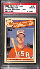 1985 Topps Tiffany #401 84 USA Baseball Team - Mark McGwire PSA 9 90355921 