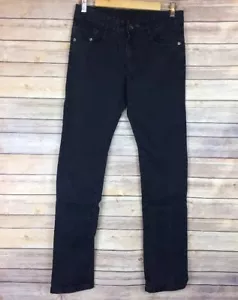 Jeans uomo ZLCS taglia 29 nero invecchiato skinny - Foto 1 di 12