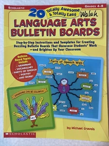 20 Totally Awesome Easy Language Arts Bulletin Boards Classroom Teacher Resource - Picture 1 of 4